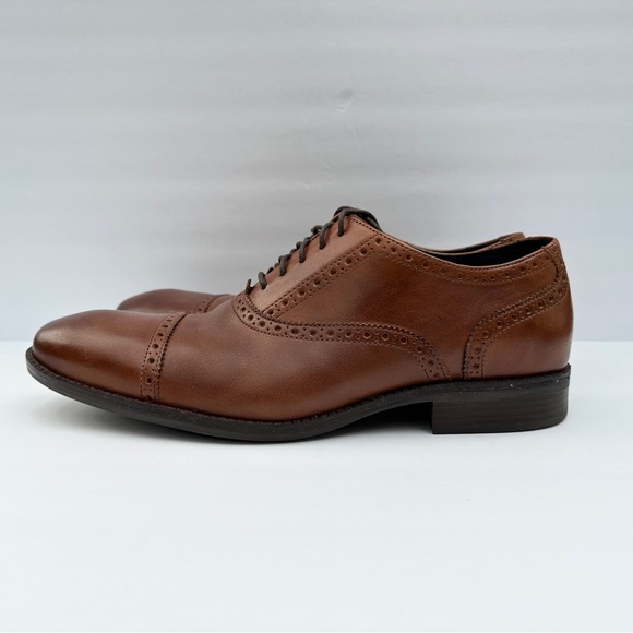 Cole Haan Men's Wayne Cap Oxford Dress Brown Shoes Size 11 - Picture 9 of 9